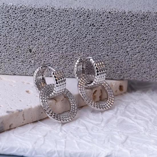 Factorycustom 925 Sterling Silber vergoldet Creolen Ohrstecker Manschetten Mode trendige Statement Kristall große Perle Herz Blume Ohrringe Sets edlen Schmuck 5 % Rabatt