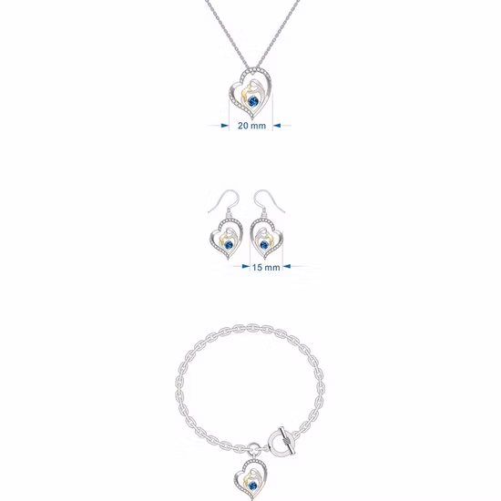 Modeschmuck-Halskette mit Tude-Stern-Charms